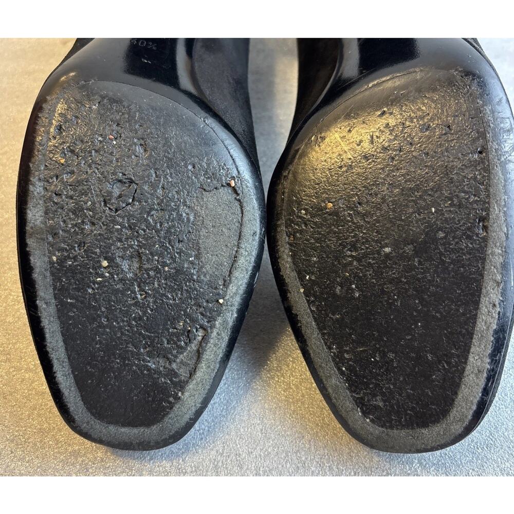 Gucci Womens Size 40.5- US 10.5 Black Horsebit Suede Pumps Classic - Picture 12 of 13